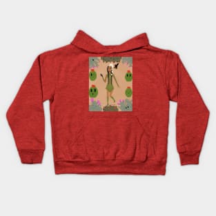 Sonoran Desert Cactus Faerie Kids Hoodie